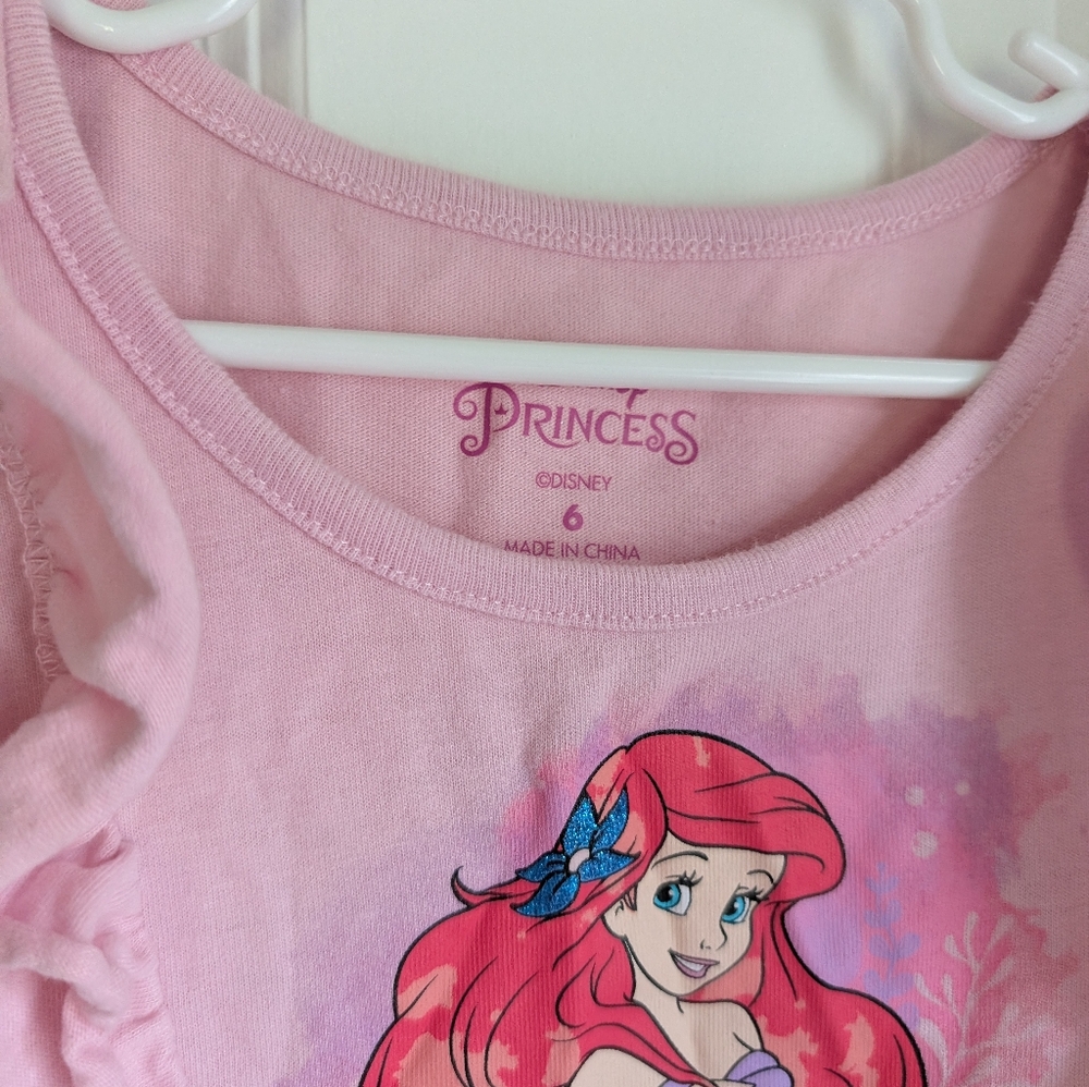 Little Mermaid Princess Ariel Girls Dress Size 6 - Picture 3 of 4